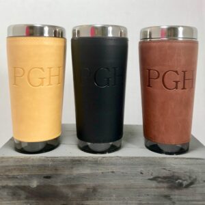 Customize - PGH Leather Travel Mug