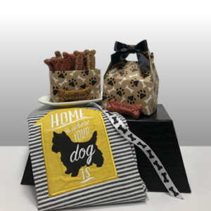 Woof. Woof. Dog Gifts. Dog Treats. Customize your gift. Add a special treat to any gift for the dog/puppy. Dog gift baskets. Basket of Pittsburgh has the best gift baskets in the country. Since 1984, Basket of Pittsburgh has been creating gift baskets that embody the spirit of Pittsburgh but are appropriate for all occasions like birthdays, sympathy, get-well, thank-you, congratulations and welcome gift baskets. The best gift basket and gift company in Pittsburgh.