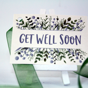 Personal Touch Tag- "Get Well Soon!" Greenery