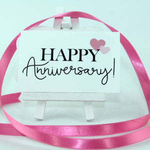 Personal Touch Tag- "Happy Anniversary"