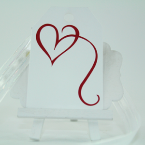 Personal Touch Tag- Red Heart