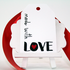 Personal Touch Tag- "Made with Love"
