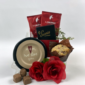 This image is to showcase the quality, quantity and contents of the Mother's Day gifts by Basket of Pittsburgh gift baskets.