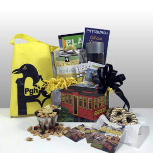 Basket of Pittsburgh gift basket are the best and most popular gift baskets in Pittsburgh. Creative gifts. Fun gifts. Pittsburgh themed gifts. Corporate gifts. Custom gifts. Since 1984, Basket of Pittsburgh has been sending gifts that embody the spirit of Pittsburgh all over the world. Local delivery by Basket of Pittsburgh driver or shipped nationally via UPS.