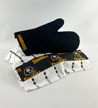 Steelers Oven Mitt and Towel