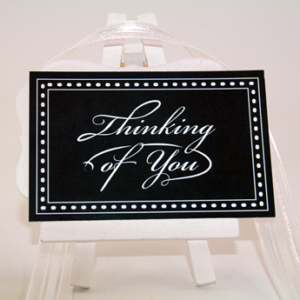 Personal Touch Tag- "Thinking of You" Dark Green