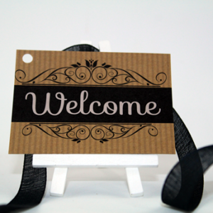 Personal Touch Tag- "Welcome"